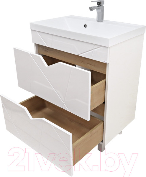 Изображение товара Тумба под умывальник Doratiz Фьорд 70 / 9908.186 (дуб бунратти/белый)