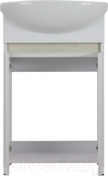 Изображение товара Тумба под умывальник Doratiz Бора-бора 9912.014 (белая/светлый дуб)
