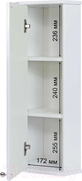 Изображение товара Шкаф для ванной Doratiz Вена 25 / 2712.250 (белый, левый)