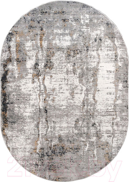 Изображение товара Коврик Milat Leda B007A-CREAM-ANTHRACITE-OVAL (0.8x1.5)