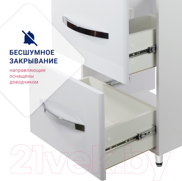 Изображение товара Тумба под умывальник Doratiz Экватор 60 / 9912.809 (белый)