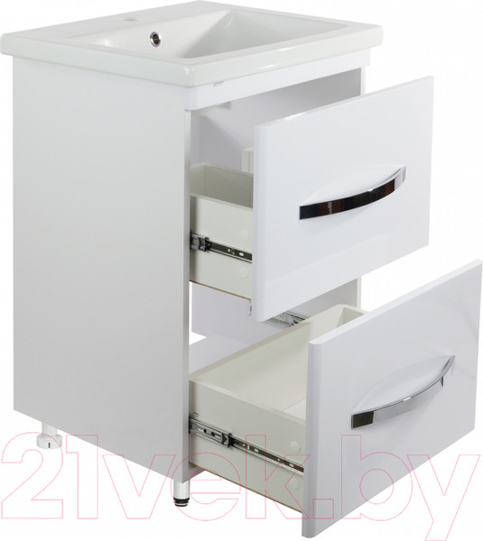 Изображение товара Тумба под умывальник Doratiz Экватор 60 / 9912.809 (белый)