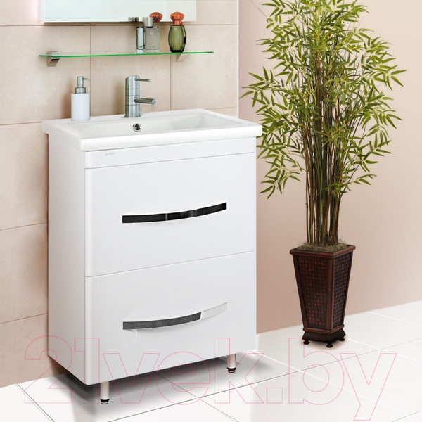 Изображение товара Тумба под умывальник Doratiz Экватор 60 / 9912.809 (белый)