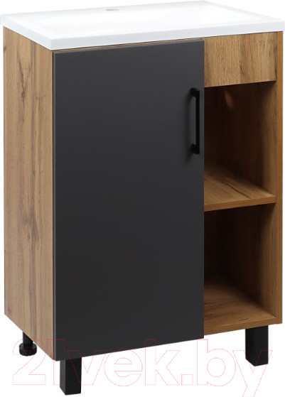 Изображение товара Тумба под умывальник Doratiz Лофт / 9912.016 (графит/ватан)