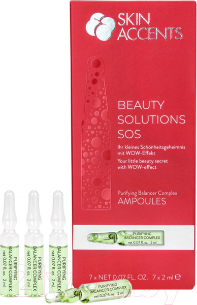 Изображение товара Ампулы для лица Inspira Purifying Balancer Complex Себорегулирующий концентрат (7x2мл)