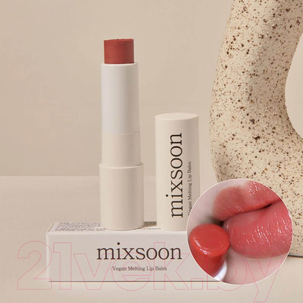 Изображение товара Бальзам для губ Mixsoon Vegan Melting Lip Balm 02 Dry Rose (4.1г)
