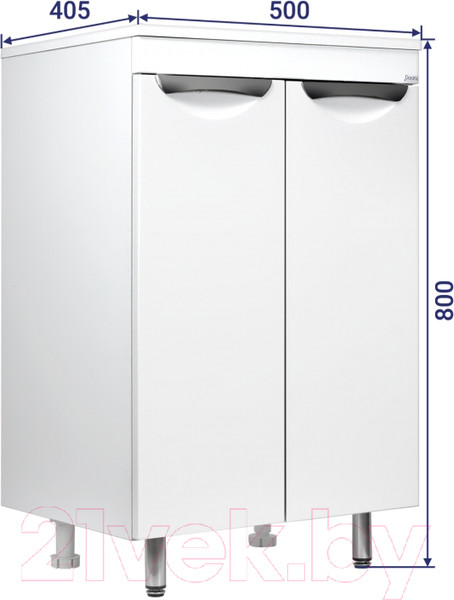 Изображение товара Тумба для ванной Doratiz Афина 50 / 9911.197 (белый)