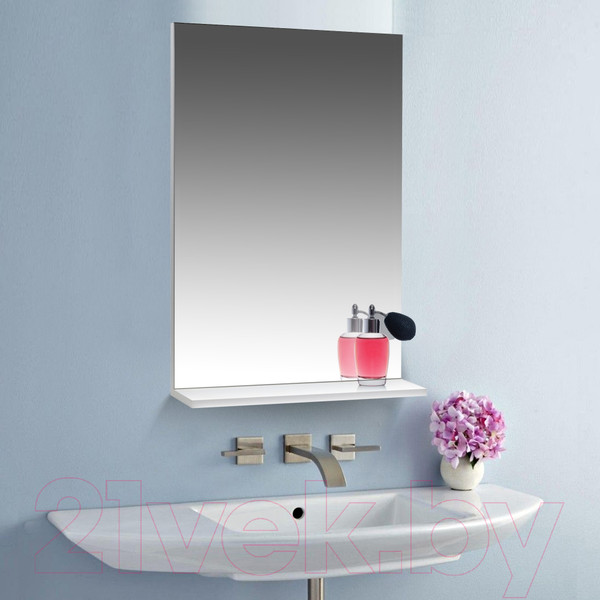 Изображение товара Зеркало Doratiz Лайт 50 / 2711.105 (с полкой,белый)