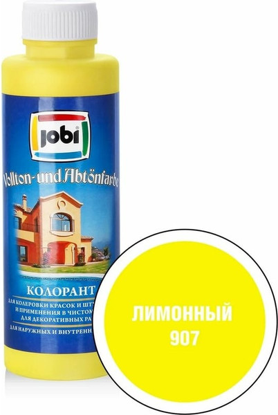Изображение товара Колеровочная краска Jobi №907 (500мл, лимонный)