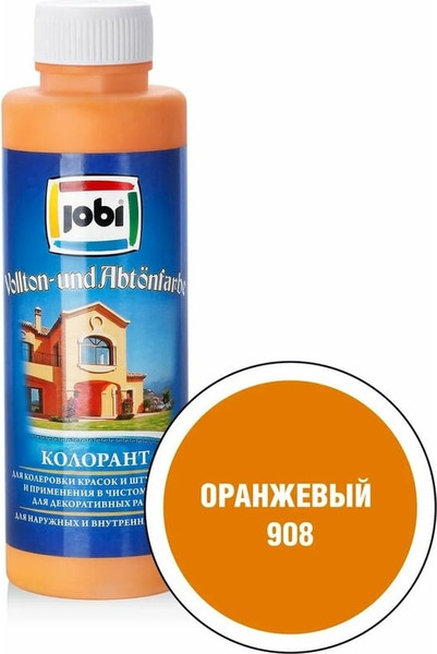 Изображение товара Колеровочная краска Jobi №908 (500мл, оранжевый)