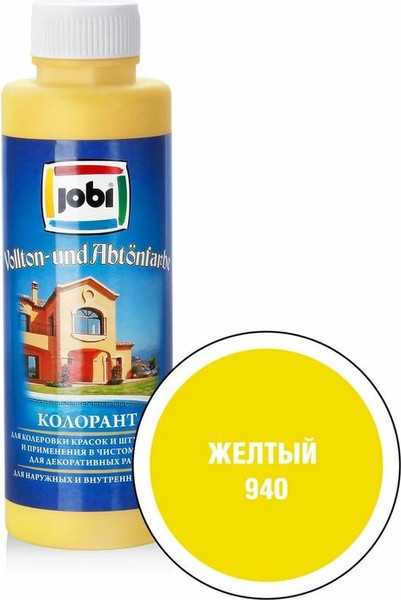 Изображение товара Колеровочная краска Jobi №940 (500мл, желтый)