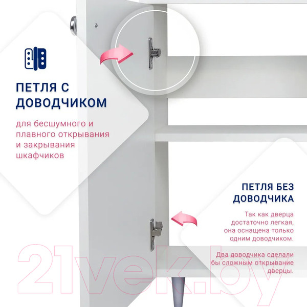 Изображение товара Комплект мебели для ванной Doratiz Лайт 50 / 9927.100Р