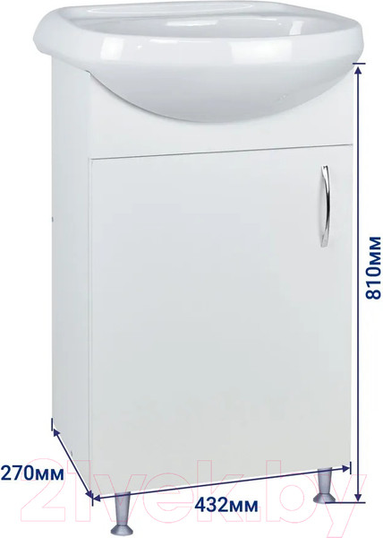 Изображение товара Комплект мебели для ванной Doratiz Лайт 50 / 9927.100Р