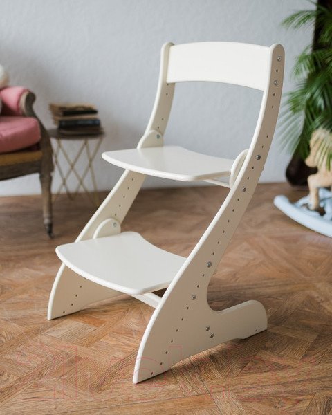 Изображение товара Стул детский Друг Кузя Растущий Павлин (слоновая кость)