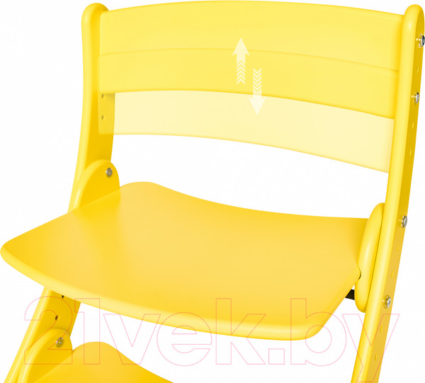 Изображение товара Стул детский Друг Кузя Растущий Павлин (желтый)