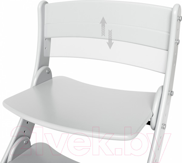 Изображение товара Стул детский Друг Кузя Растущий Павлин (серый)