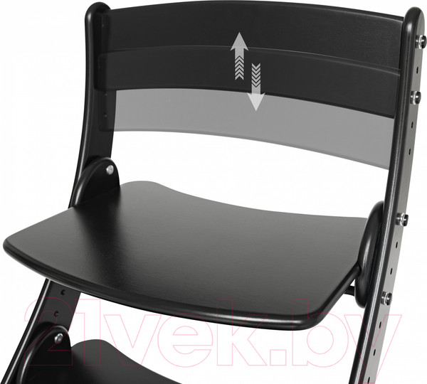 Изображение товара Стул детский Друг Кузя Растущий Павлин (черный)