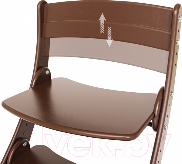 Изображение товара Стул детский Друг Кузя Растущий Павлин (коричневый)