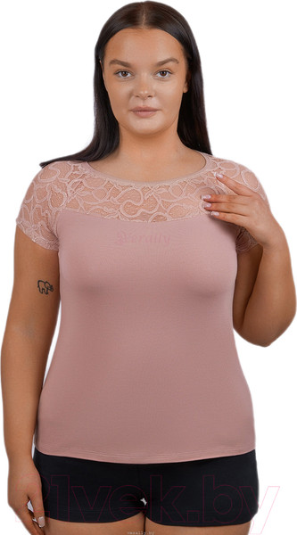 Изображение товара Футболка Verally 335-1 (р.170,176-96-102, античная роза)