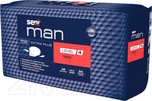 Изображение товара Прокладки урологические Seni Man Extra Plus Level 4 (15шт)