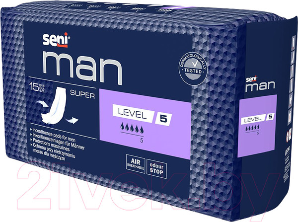 Изображение товара Прокладки урологические Seni Man Super Level 5 (15шт)