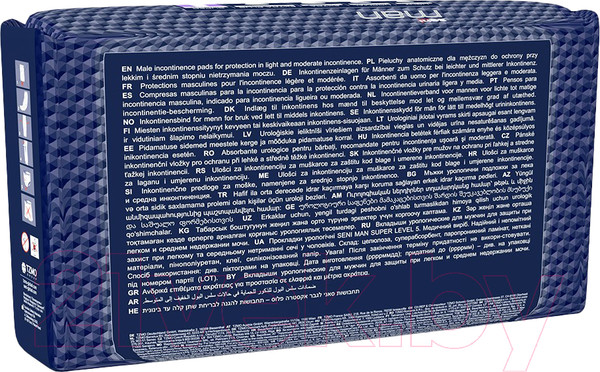 Изображение товара Прокладки урологические Seni Man Super Level 5 (15шт)