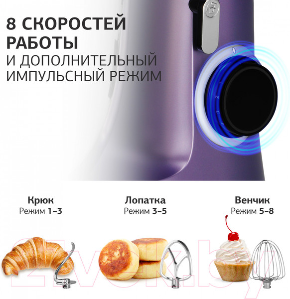 Изображение товара Миксер стационарный StarWind SPM6162 (лавандовый)