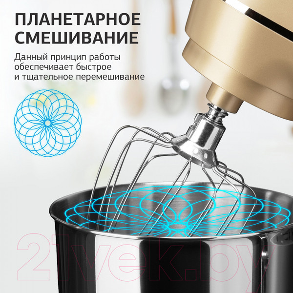 Изображение товара Миксер стационарный StarWind SPM6163 (золото)