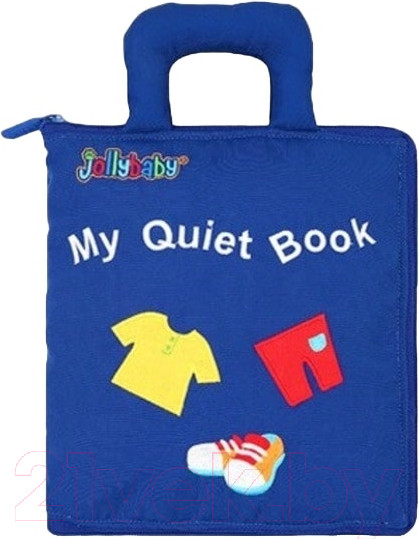 Изображение товара Развивающая игрушка JollyBaby Мягкая книжечка Моя тихая книга / WLTH8255J (синий)