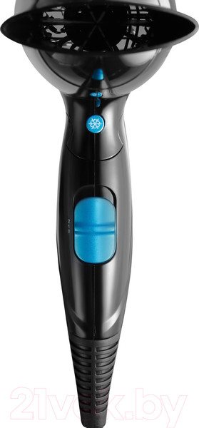Изображение товара Компактный фен StarWind SHD 7066  (черный/синий)