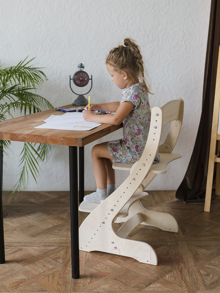 Изображение товара Стул детский Друг Кузя Растущий Павлин (без покраски)