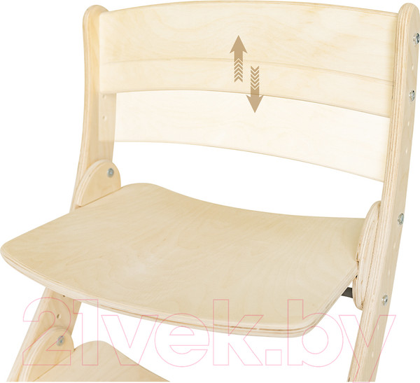 Изображение товара Стул детский Друг Кузя Растущий Павлин (без покраски)