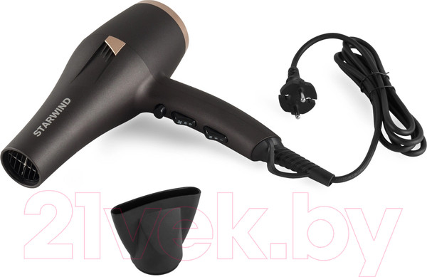Изображение товара Фен StarWind SHD 6077  (графит/золотистый)