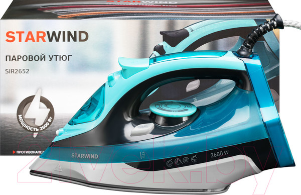 Изображение товара Утюг StarWind SIR2652 (бирюзовый/черный)