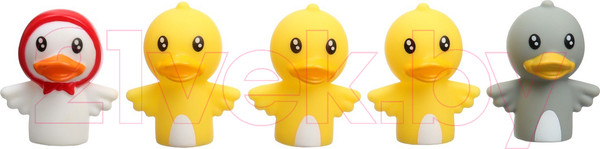 Изображение товара Набор игрушек для ванной Крошка Я Пальчиковый театр. Уточки / 9447778 (5шт)