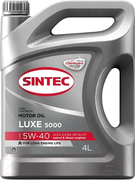 Изображение товара Моторное масло Sintec Luxe 5000 5W40 / 600237 (4л)