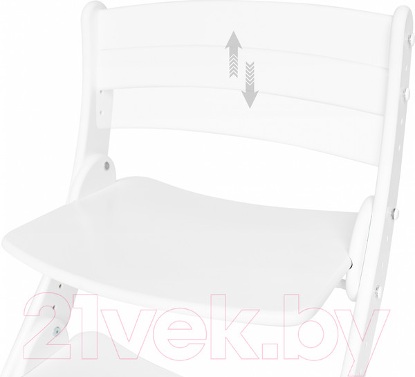 Изображение товара Стул детский Друг Кузя Растущий Павлин (белый)