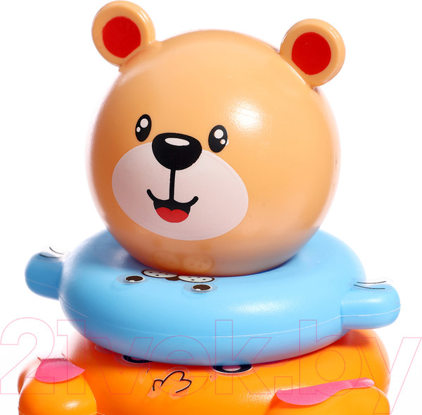 Изображение товара Развивающий игровой набор Zabiaka IQ Пирамидка. Зверята /10095412