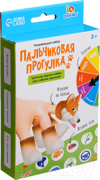 Изображение товара Развивающий игровой набор Zabiaka IQ Пальчиковая прогулка / 9908688
