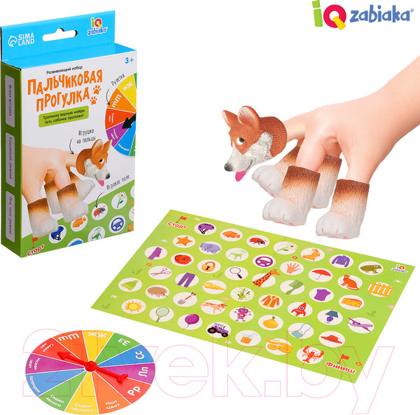 Изображение товара Развивающий игровой набор Zabiaka IQ Пальчиковая прогулка / 9908688