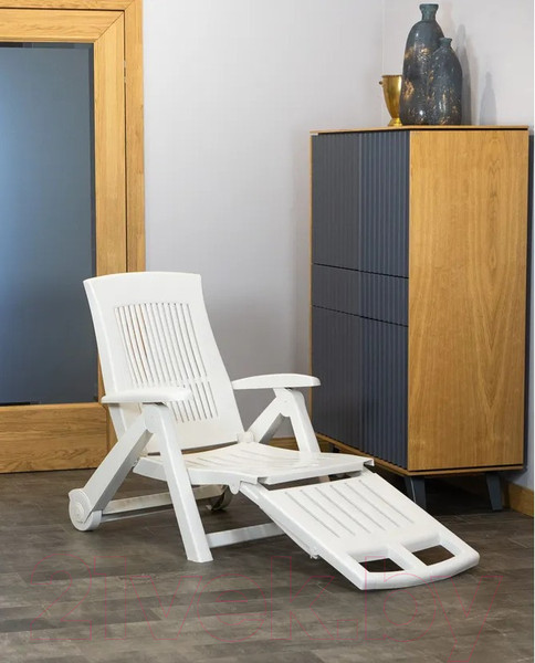 Изображение товара Складной шезлонг Ipae Progarden Zircone / ZIR18CB2 (белый)