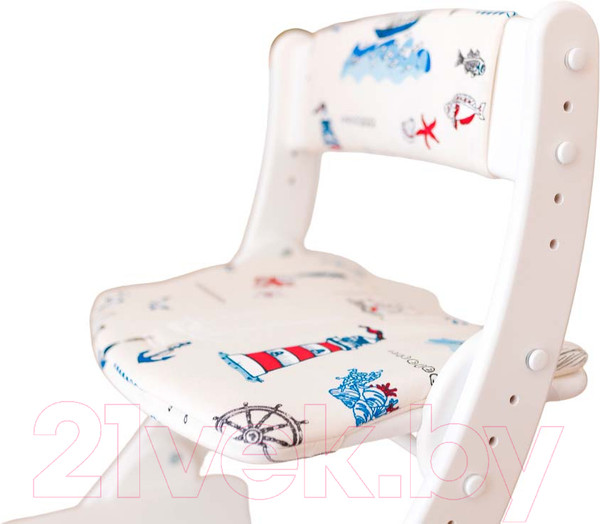 Изображение товара Комплект подушек на стул Друг Кузя Павлин (морская)