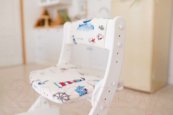 Изображение товара Комплект подушек на стул Друг Кузя Павлин (морская)