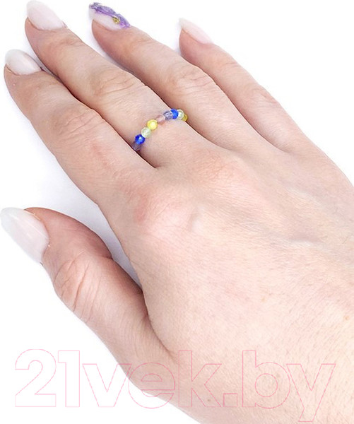 Изображение товара Кольцо Wolves Кошачий глаз 5986 (р.15-16, трехцветный)