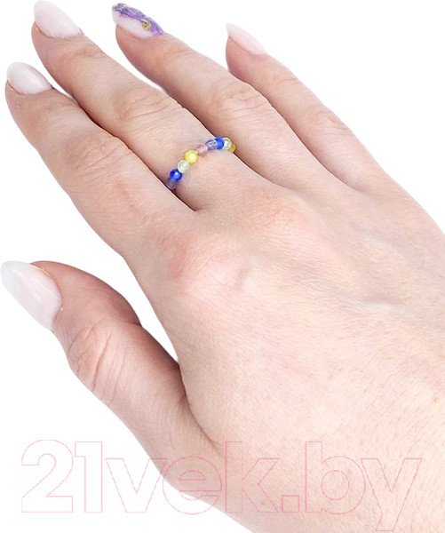 Изображение товара Кольцо Wolves Кошачий глаз 5989 (р.18-19, трехцветный)