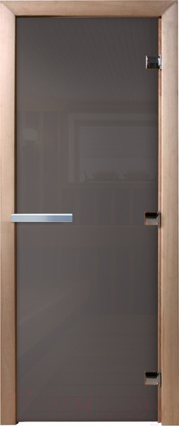 Изображение товара Стеклянная дверь для бани/сауны Doorwood 70x170 / DW03547 (графит)