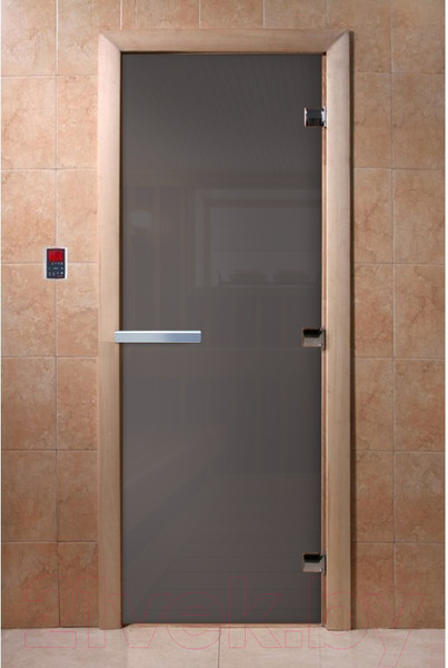 Изображение товара Стеклянная дверь для бани/сауны Doorwood 70x170 / DW03547 (графит)