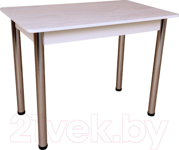 Изображение товара Обеденный стол СВД Юнио 100x60 / 006.П17.Х (ледяное дерево/хром)