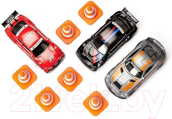 Изображение товара Набор игрушечных автомобилей Siku Гоночные машинки и вешки / 6331