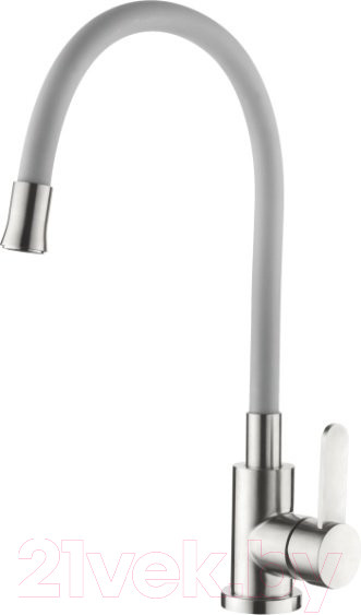 Изображение товара Мойка кухонная со смесителем БелЭворс Styl L + смеситель L74004-9 + дозатор L405-1 (серый/сатин)